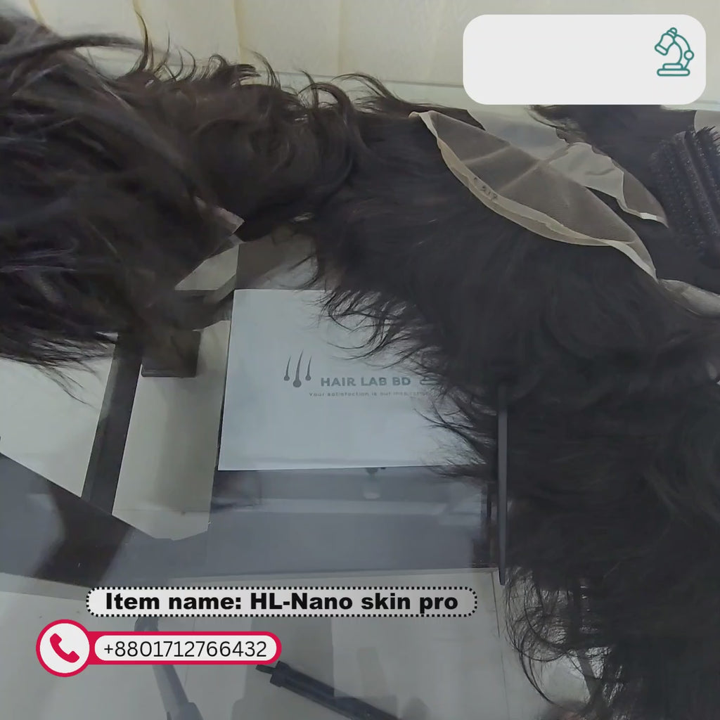 Nano Skin Men Hair Toupee's